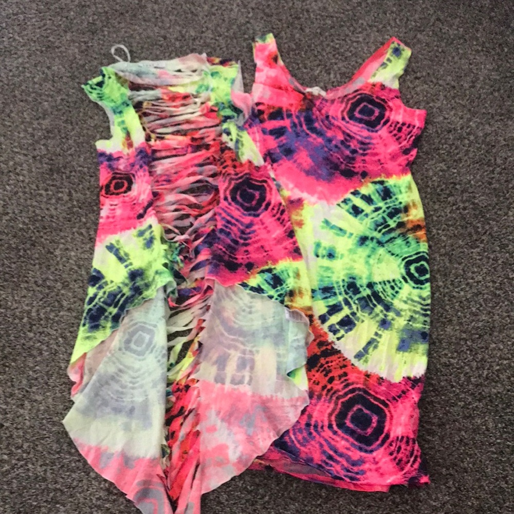 NWT Vibrant Tie-Dye 2 Piece Tank Dress XL